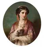 R.a. Thomas Francis Dicksee, Jessica 1867, 1867, oil on canvas