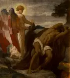 Study for Elijah in the Wilderness (1877) by Frederic, Lord Leighton, P.r.a., R.w.s., 1877, oil on canvas, offered Apr 2018