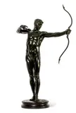 Teucer 1881 by R.a. Sir William Hamo Thornycroft, 1881, bronze, sold Apr 2018