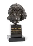 R.a. Sir Alfred Gilbert, Head of a Girl, bronze