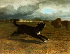 Constant Troyon, Herding Cattle Before the Storm (1854), 1854, oil on canvas