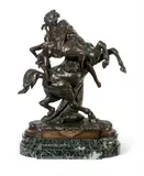 Albert-Ernest Carrier-Belleuse, L'enlevement d'Hippodamie The Abduction of Hippodamie (1871, cast 1980)