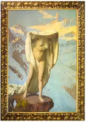 Cesare Viazzi, Mountain Spirit, oil on canvas
