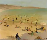 Marcel Dyf, Plage en Bretagne, Morbihan, oil on canvas