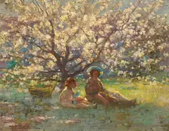 John Samuel Watkins, Spring, oil on board