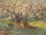 John Samuel Watkins, Spring, oil on board