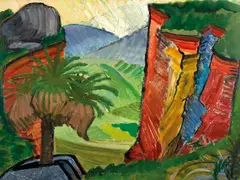Elise Blumann, Abandoned Quarry in the Darling Ranges 1947, 1947, oil on board