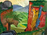 Elise Blumann, Abandoned Quarry in the Darling Ranges 1947, 1947, oil on board