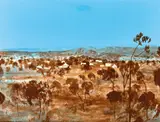 Chillagoe, Queensland by Ray Crooke, oil on canvas on board, sold Mar 2018