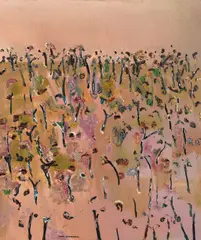 Fred Williams, After Bushfire (1969), 1969, oil on canvas