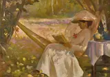 Leslie Wilkie, The Hammock (The Leisure Hour) 1907-1911, 1907-1911, oil on canvas