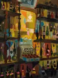 Donald Friend, Bar-Room Shelves 1956