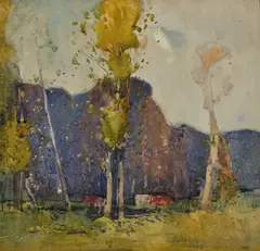 (Springtime) 1913 by Sydney Long, 1913, watercolour on paper on card, offered Oct 2017