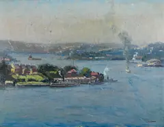 William Ashton, (Sydney Harbour), oil on board
