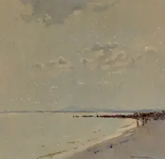 (Beach Scene) by R.w. Sturgess, watercolour on paper, offered Oct 2017