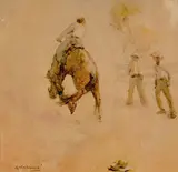 R.w. Sturgess, (Breaking In), watercolour on paper