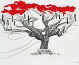 Brett Whiteley, Port Vila (1984), 1984, hand coloured etching on paper