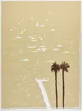 Lavender Bay in the Rain (1987) by Brett Whiteley, 1987, colour screenprint on paper, sold Oct 2017