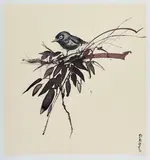 Silver Eye (1988) by Brett Whiteley, 1988, colour screenprint on paper, sold Oct 2017