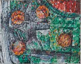 Godfrey Miller, Still Life No. 1 (circa 1955), 1955, oil, pen and ink on canvas