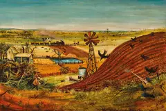 Arthur Boyd, Moby Dick Hill (1949), 1949, oil and tempera on composition board