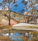 Arthur Boyd, Landscape with Dam (1972)