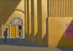 Head Office 2002-2003 by Jeffrey Smart, 2002-2003, oil on canvas, offered Aug 2017