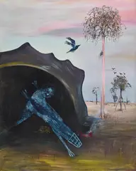 Sunset Cave (1976) by Arthur Boyd, 1976, oil on canvas, offered Aug 2017
