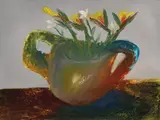 Bird of Paradise (Flowers) 1968 by Sidney Nolan, 1968, oil on composition board, sold Aug 2017