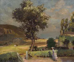 Fred Stead, Baildon Green Saltaire, Yorkshire, oil on canvas