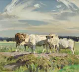 John Arnesby Brown, Cattle Resting (circa 1905), 1905, oil on canvas