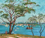 Charles David Jones Bryant, Sydney Harbour, oil on canvas on board