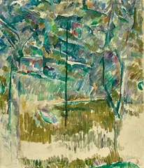 Trees 1945 by John Passmore, 1945, oil on canvas, sold Jun 2017