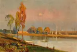 William Delafield Cook Snr, (Landscape), oil on canvas on board