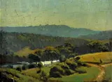 Albert John Sherman, (Milking Time), oil on board