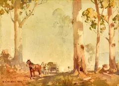 Benjamin Edwin Minns, (Landscape) 1936, 1936, watercolour on paper