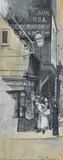 Tom Roberts, Regent Street, London (circa 1883), 1883, gouache and watercolour on paper