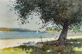 Balmoral Beach by W. Lister Lister, watercolour on paper, offered Jun 2017