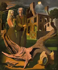 Robin Ian Rae, The Rebuilding 1948, 1948, oil on canvas