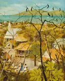 Ray Crooke, Thursday Island 1958, 1958, oil, tempera and resin on composition board