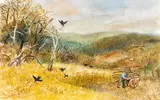 Arthur Boyd, (Harkaway, Farmer and Black Crows) (1950)