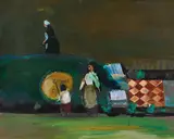 Fred Williams, (Neighbors in their Garden) (1953)