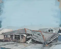 Jürgen Noltensmeier, Amerika, 2007, Eitempera auf Leinwand