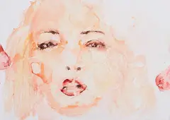 Ohne Titel by Beza, 2010, Öl auf Leinwand, sold Nov 2020