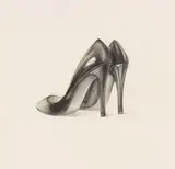 Pawel Olszczynski, "untitled" (Women's Shoes), 2010, Bleistift auf Papier