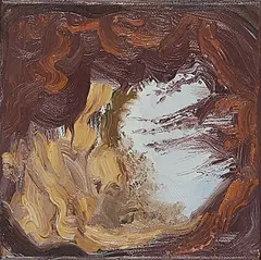 Landschaft II by Beza, 2008, Öl auf Leinwand, sold Apr 2020