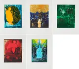 "on: radierungen acht." by Vlado und Maria Ondrej, 2016, Farbradierungen auf Zerkall, sold Mar 2021