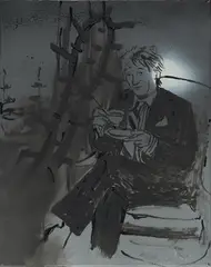 David Ostrowski, Rod Stewart, 2007, Öl auf Leinwand