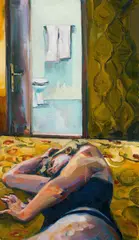 "Zimmer in Venedig" by Justine Otto, 2007, Öl auf Leinwand, sold Oct 2020