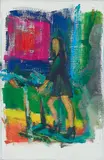 Jochen Plogsties, 7_13 (Hotstepper), 2013, Öl auf Leinen